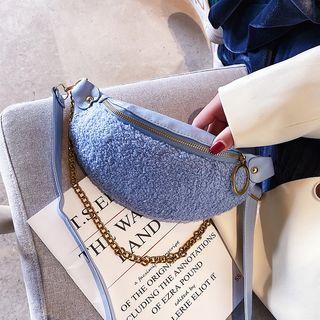 Faux Shearling Belt Bag