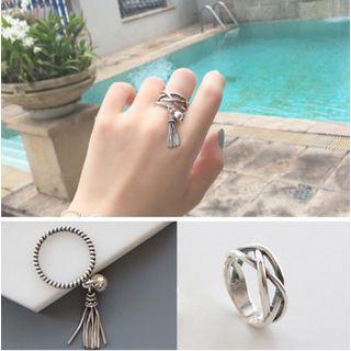 Twist Ring / Tassel Ring / Smiley Bracelet