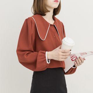 Puff Sleeve Shirt White - One Size