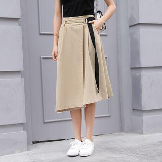 Set: Tank Top + Plain Midi Skirt