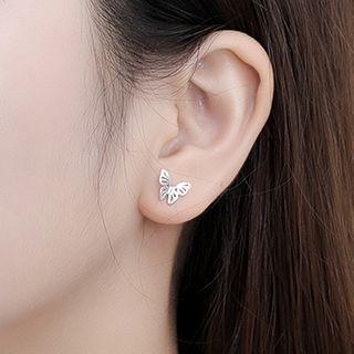 925 Sterling Silver Butterfly Earring Butterfly Earring - One Size