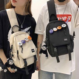 Buckled Sling Bag / Pin / Charm / Set