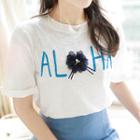 Round-neck Aloha Applique T-shirt