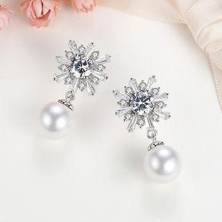 Flake Beaded Earring