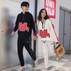 Couple Matching Lettering Hoodie / Lettering Sweatpants