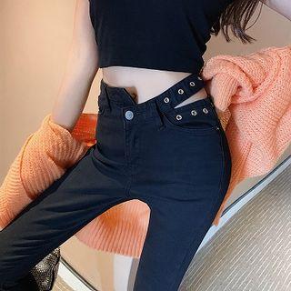 Asymmetric Cropped Jeggings
