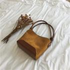 Faux Leather Bucket Bag 76 - Earth Yellow Brown - One Size