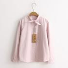 Plain Shirt Pink - M
