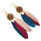 Alloy Feather Fringed Earring