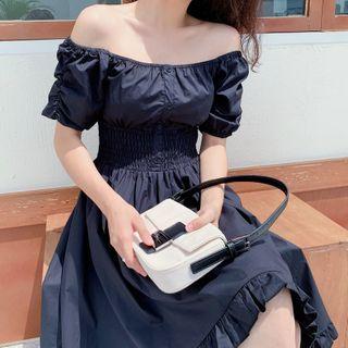Irregular Hem Off-shoulder A-line Dress