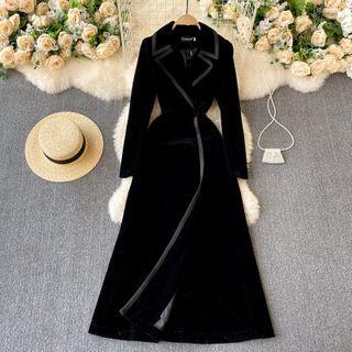 Maxi A-line Blazer Dress