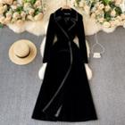Maxi A-line Blazer Dress