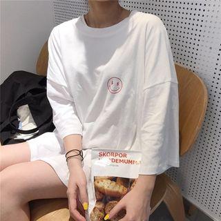 Smiley 3/4-sleeve T-shirt