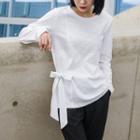 Ribbon Long-sleeve T-shirt