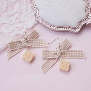Bow Dangle Earring / Clip-on Earring
