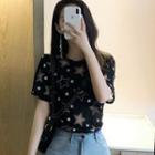 Star Patterned Short-sleeve T-shirt
