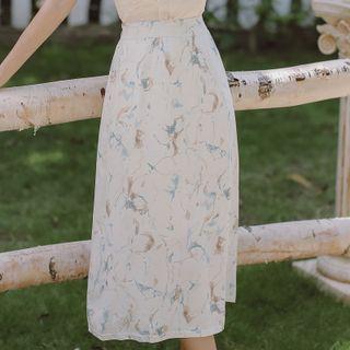 Print Midi Skirt / Blouse