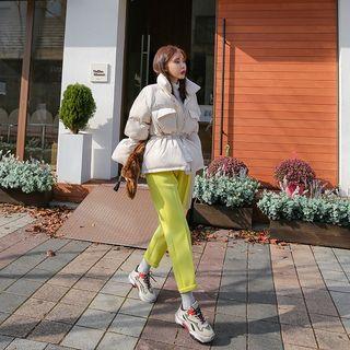 Drawcord-waist Puffer Jacket