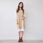Sleeveless Slit-front Long Knit Top