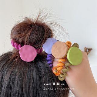 Irregular Disc Coil Hair Tie
