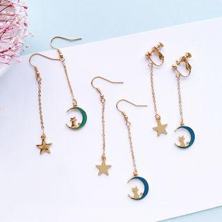 Asymmetric Cat Earring / Clip-on Earring