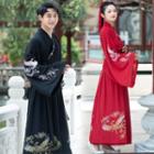 Couple Matching Bell-sleeve Embroidered Hanfu Dress