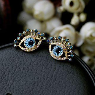 Rhinestone Eyes Stud Earring