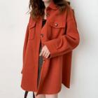 Double-pocket Woolen Coat