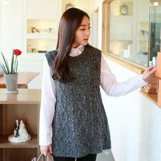 M Lange Cable-knit Vest