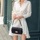 Shirred A-line Shirtdress