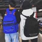 Couple Matching Lettering Lightweight Backpack