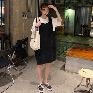 Loose-fit Jumper Dress Black - One Size