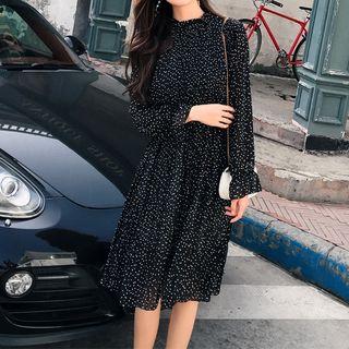 Chiffon Long-sleeve Dress (various Designs)
