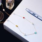 Freshwater Pearl & Crystal Necklace Multicolor - One Size