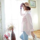 Drop-shoulder Long-sleeve Shirt