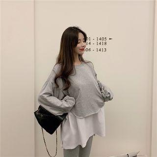 Long-sleeve Panel Top / Leggings