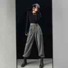 Adhesive Tab-hem Cargo Dress Pants