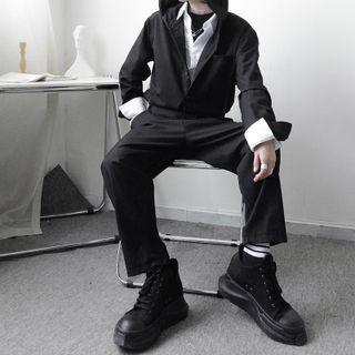 Hood Long-sleeve Jumpsuit