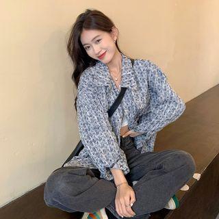 Loose-fit Jacket Blue - One Size
