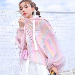 Iridescent Hooded Jacket