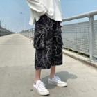 Chain Print Cropped Pants