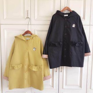 Koala Embroidered Buttoned Jacket