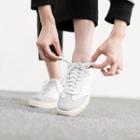 Faux-suede Trim Lace-up Sneakers