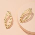 Chain Rhombus Alloy Earring 1 Pc - Gold - One Size