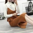 Spaghetti Strap Knit Midi Dress