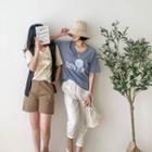 U-neck Printed T-shirt