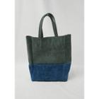 Two-tone Faux-suede Tote