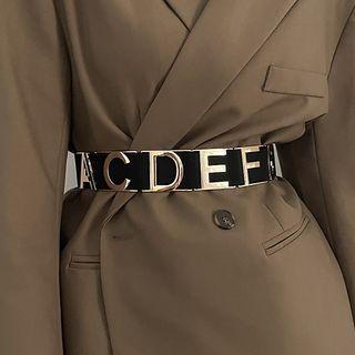 Lettering Chunky Belt