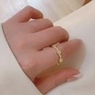 Cat Eye Stone Ring 1 Piece - Ring - Gold - One Size