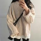 Wide-sleeve Chunky Sweater